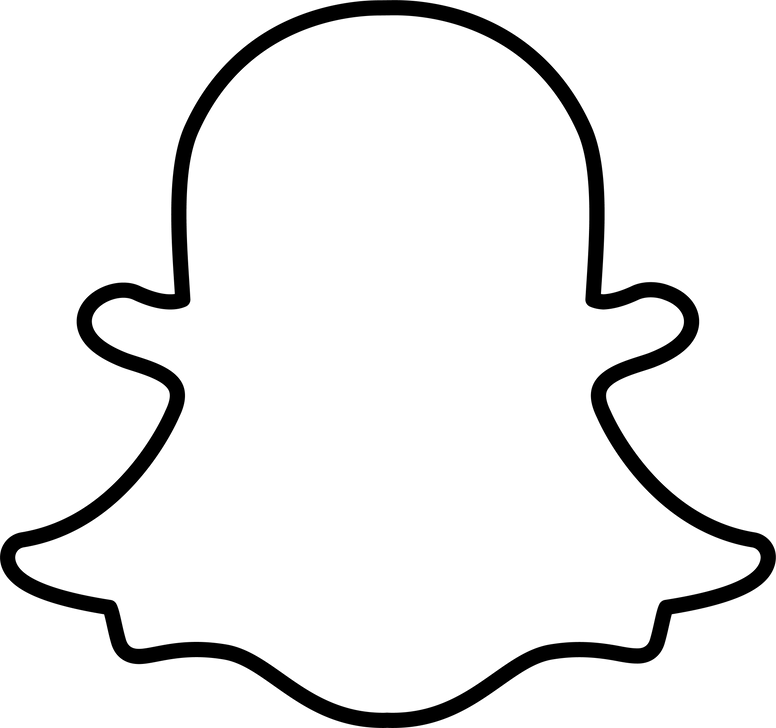 Transparent PNG Icon For Snapchat Black Line Icon